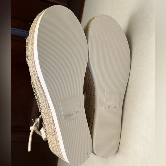 Dolce Vita ankle strap Liam wedge open toe raffia wrapped wedge sandal NWTSz-8.H - Picture 8 of 10